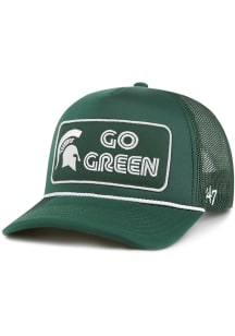 47 Green Michigan State Spartans Local Patch Foam Trucker Adjustable Hat