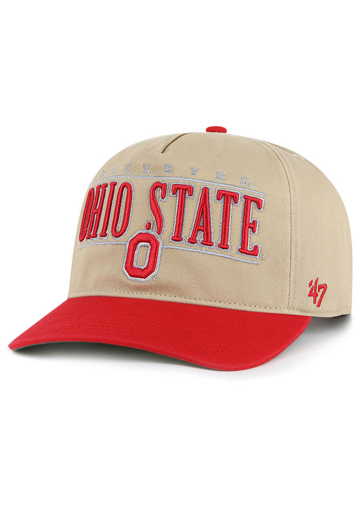 47 Ohio State Buckeyes City Line Hitch Adjustable Hat Khaki