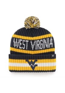 47 West Virginia Mountaineers Navy Blue Bering Cuff Mens Knit Hat