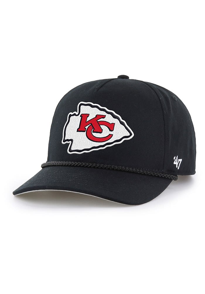 47 Kansas City Chiefs BLACK Rope Hitch Relaxed Fit Adjustable Hat