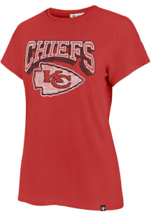 47 Kansas City Chiefs Womens Red Frankie Short Sleeve T-Shirt