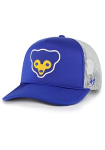 47 Chicago Cubs Cooperstown Patch Trucker Adjustable Hat - Blue