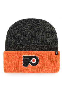 47 Philadelphia Flyers Black Brain Freeze Cuff Mens Knit Hat