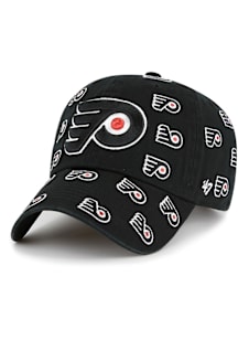 47 Philadelphia Flyers Black Confetti Clean Up Womens Adjustable Hat