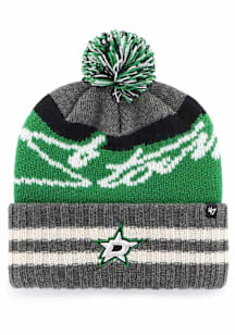 47 Dallas Stars Charcoal Hyperbolic Cuff Mens Knit Hat