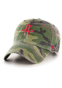 47 Houston Rockets Camo Clean Up Adjustable Hat - Green