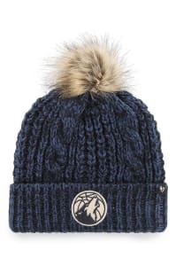 47 Minnesota Timberwolves Navy Blue Meeko Cuff Womens Knit Hat