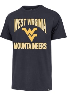 47 West Virginia Mountaineers Navy Blue Franklin Short Sleeve Fashion T Shirt