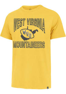 47 West Virginia Mountaineers Gold Franklin Short Sleeve Fashion T Shirt