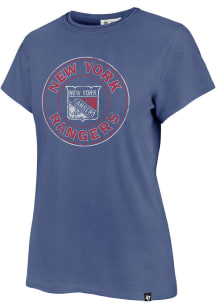 47 New York Rangers Womens Blue Frankie Short Sleeve T-Shirt