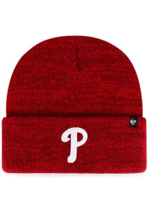 47 Philadelphia Phillies Red Brain Freeze Cuff Mens Knit Hat