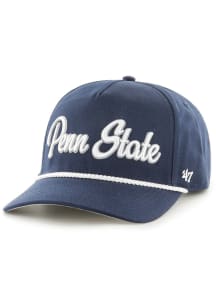 47 Navy Blue Penn State Nittany Lions Overhand Script Hitch Adjustable Hat