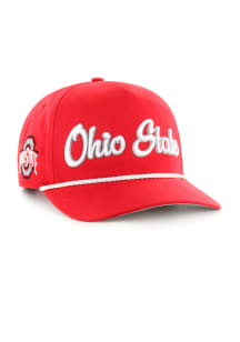 47 Ohio State Buckeyes Overhand Script Hitch Adjustable Hat - Red