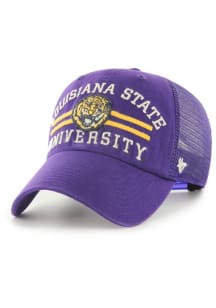 47 LSU Tigers Highpoint Clean Up Adjustable Hat - Purple