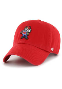 47 Red Nebraska Cornhuskers Retro Clean Up Adjustable Hat