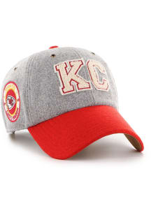 47 Kansas City Chiefs Stoney Clover Lane Block Clean Up Adjustable Hat - Grey