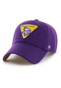 47 Minnesota Vikings Stoney Clover Lane Field Goal Clean Up Adjustable Hat - Purple