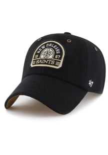 47 New Orleans Saints Stoney Clover Lane Field Goal Clean Up Adjustable Hat - Black