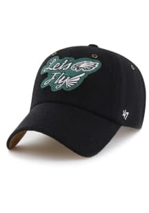 47 Philadelphia Eagles Stoney Clover Lane Field Goal Clean Up Adjustable Hat - Black