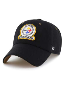 47 Pittsburgh Steelers Stoney Clover Lane Field Goal Clean Up Adjustable Hat - Black