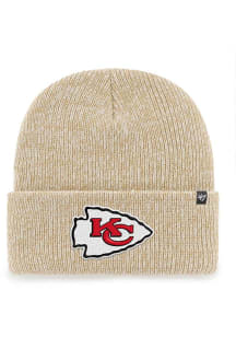 47 Kansas City Chiefs Khaki Brain Freeze Cuff Mens Knit Hat