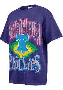 47 Philadelphia Phillies Womens Blue Tubular Short Sleeve T-Shirt