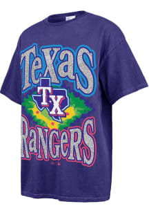 47 Texas Rangers Womens Blue Tubular Short Sleeve T-Shirt
