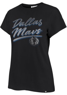47 Dallas Mavericks Womens Black Drop Frankie Short Sleeve T-Shirt