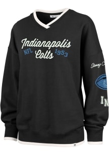 47 Indianapolis Colts Womens Navy Blue Stoney Clover Crew Sweatshirt