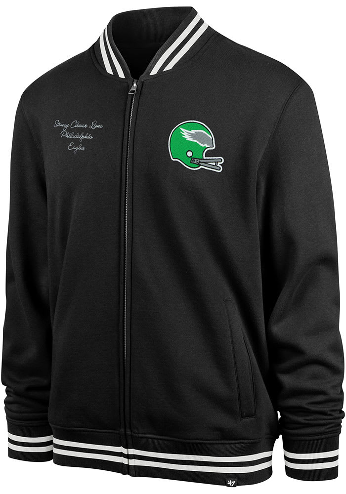 Philadelphia Eagles 47 Womens BLACK Stoney Clover Track Jacket