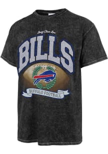 47 Buffalo Bills Womens Black Stoney Clover Short Sleeve T-Shirt