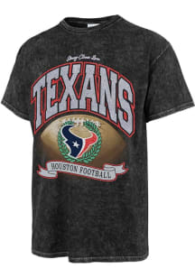 47 Houston Texans Womens Black Stoney Clover Short Sleeve T-Shirt