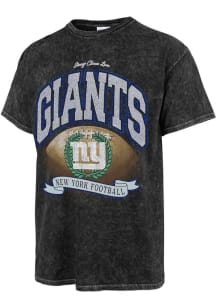 47 New York Giants Womens Black Stoney Clover Short Sleeve T-Shirt