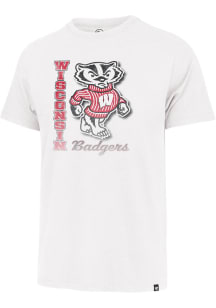 Wisconsin Badgers White 47 Premier Franklin Short Sleeve Fashion T Shirt