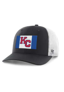 47 Kansas Jayhawks KANSAS JAYHAWKS VIN BLACK 47 TRUCKER Adjustable Hat - Black
