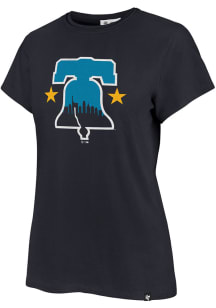 47 Philadelphia Phillies Womens Blue City Connect Short Sleeve T-Shirt