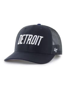 47 Detroit Tigers 2024 City Connect Replica Trucker Adjustable Hat - Navy Blue