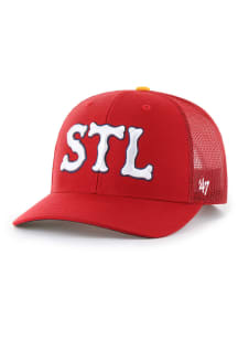 47 St Louis Cardinals 2024 City Connect Replica Trucker Adjustable Hat - Red