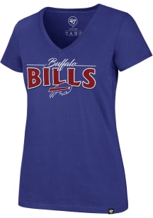 47 Buffalo Bills Womens Blue Rival Short Sleeve T-Shirt