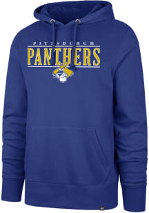 Mens Pitt Panthers Blue 47 City Line Headline Hood Hooded Sweatshirt