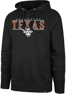 47 Texas Longhorns Mens Black City Line Headline Hood Long Sleeve Hoodie