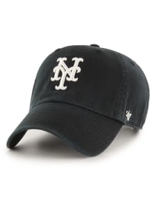 47 New York Mets Clean Up Adjustable Hat - Black