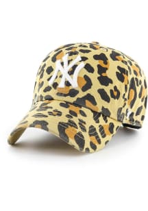 47 New York Yankees Gold Bagheera Clean Up Womens Adjustable Hat