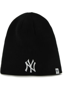 47 New York Yankees Black Beanie Mens Knit Hat