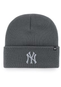 47 New York Yankees Charcoal Haymaker Cuff Mens Knit Hat