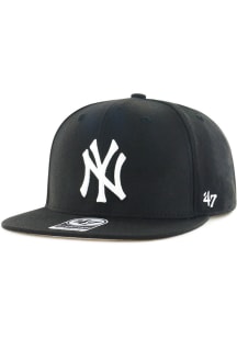 47 New York Yankees Black No Shot Captain Mens Snapback Hat