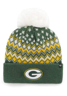 47 Green Bay Packers Green Elsa Cuff Womens Knit Hat