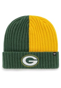 47 Green Bay Packers Green Fracture Cuff Mens Knit Hat