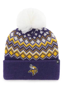 47 Minnesota Vikings Purple Elsa Cuff Womens Knit Hat
