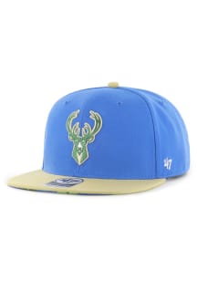 47 Milwaukee Bucks Blue NBA Captain Mens Snapback Hat